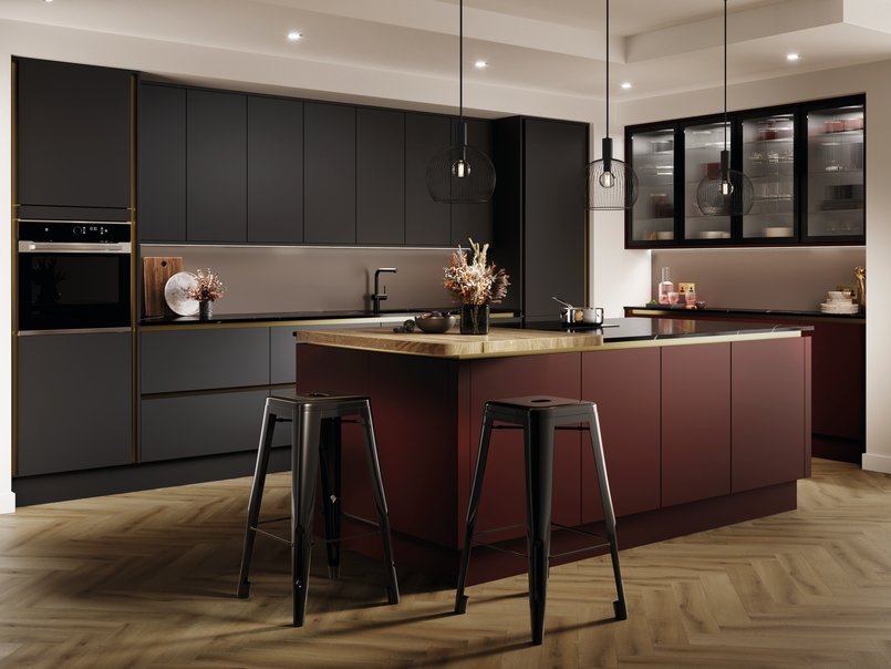 Hockley SuperMattHandleless GarnetRed AltMain Final